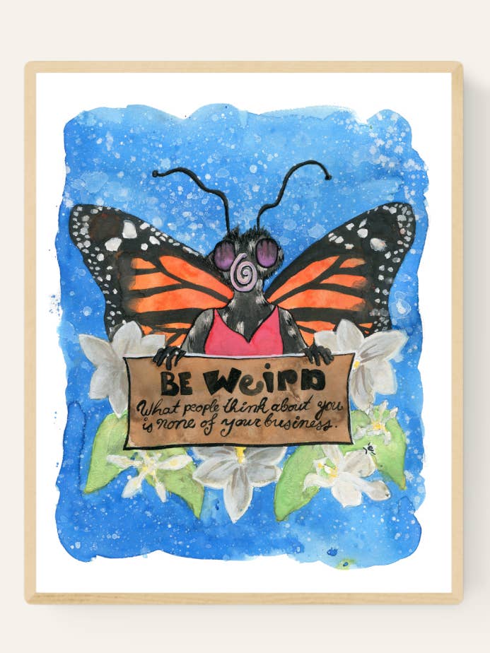 Monarch Butterfly, Endangered Animal Series - 8x10 Art Print for wholesale by Darling Illustrations