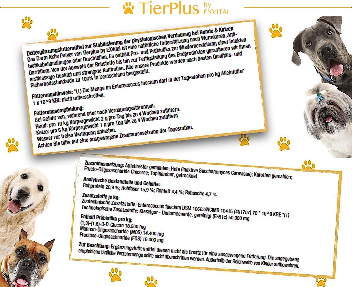 EXVital - Wholesale Pet Supplement - Cat/Dog - EXVital TierPlus Gut Active Powder4