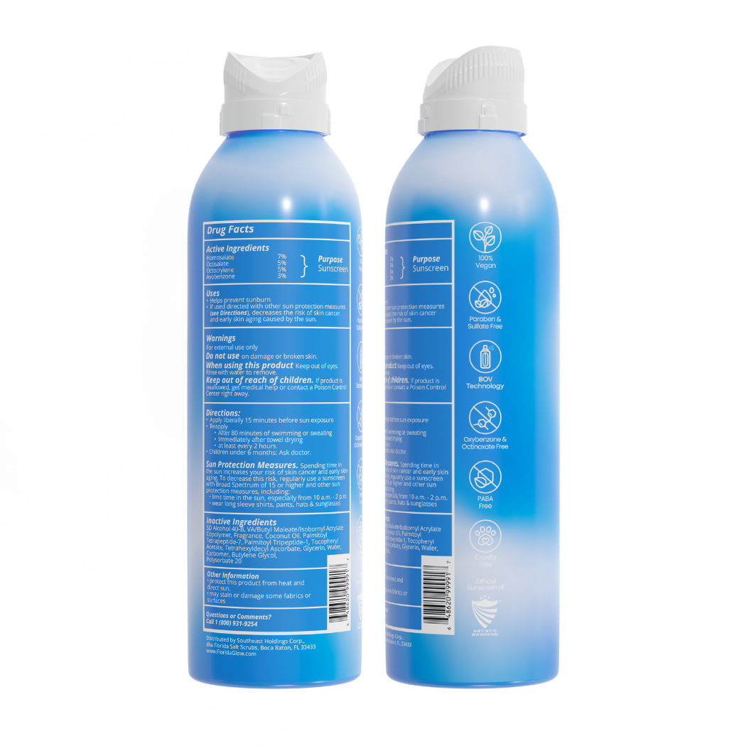 Florida Glow - Vente Crèmes solaires - Écran solaire en vaporisateur SPF 301