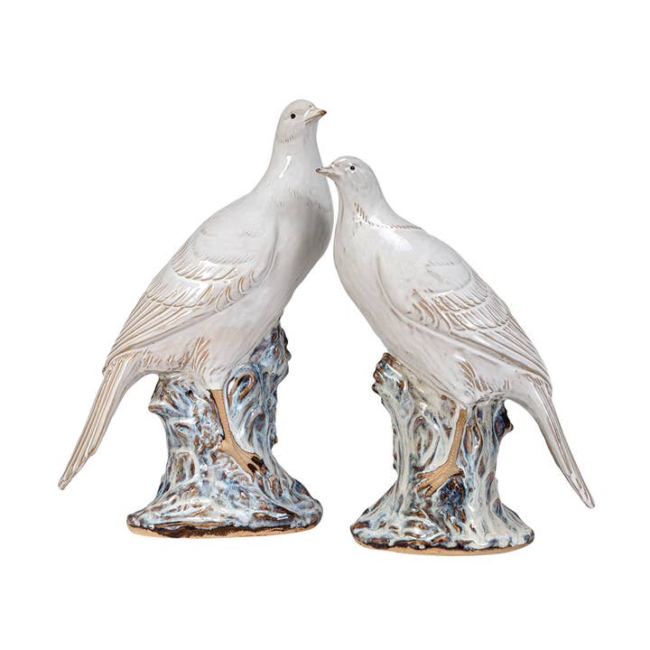 Dove Figurines -Set 2 for wholesale by Kavana Decor by The Import Collection