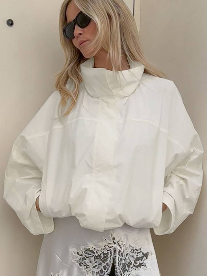 High-Neck Oversized Jacket for wholesale by Mccolin