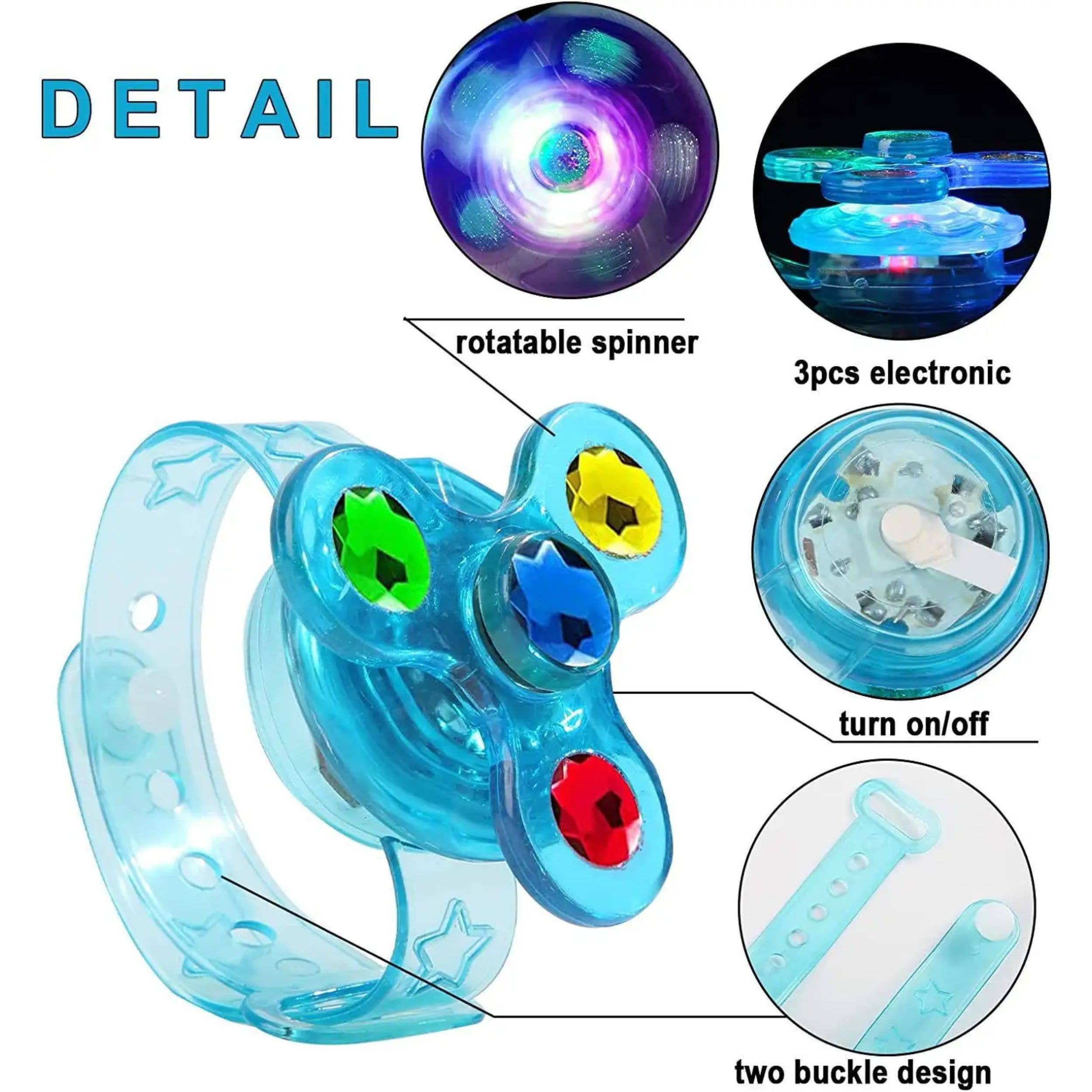 Pagdee Kids Juniors - Vendita all'ingrosso Set di giocattoli - Bambini - Giocattoli Braccialetti Antistress a LED Decorazioni Natalizie per Bambini3