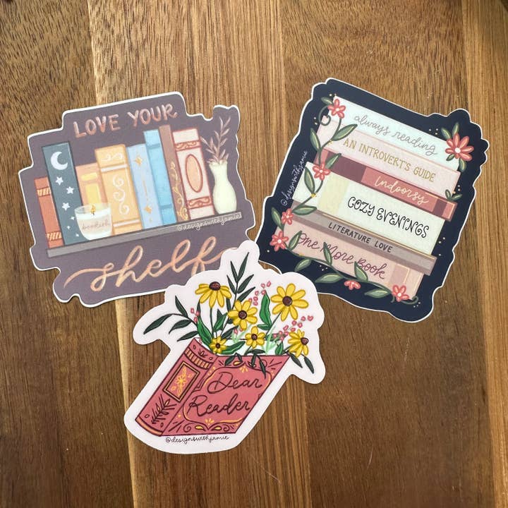 Designs with Jamie - Wholesale Sticker - Dear Reader Sticker3