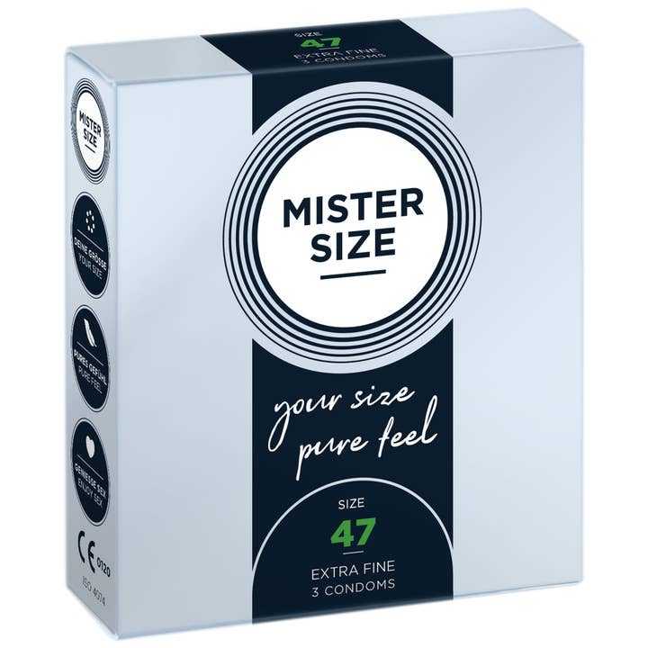 Mister Size Condom Size 47mm - XS (3 Condoms) for wholesale by MISTER SIZE