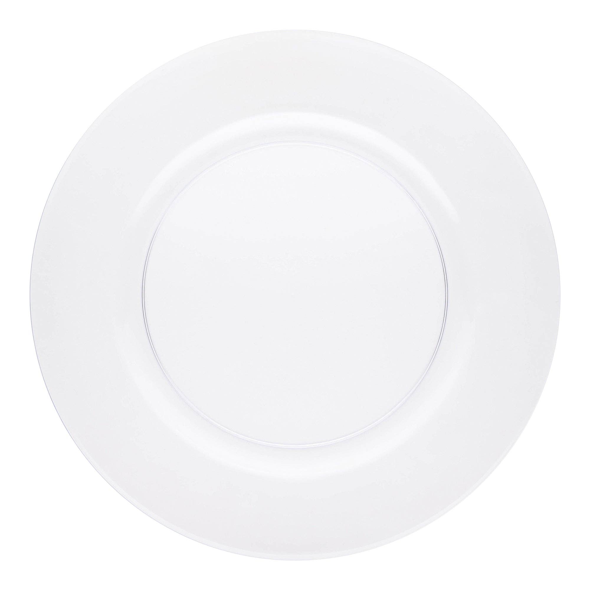 Smarty had a Party - Vente Assiette de présentation - 60 assiettes de présentation rondes en plastique transparent de 13 pouces1