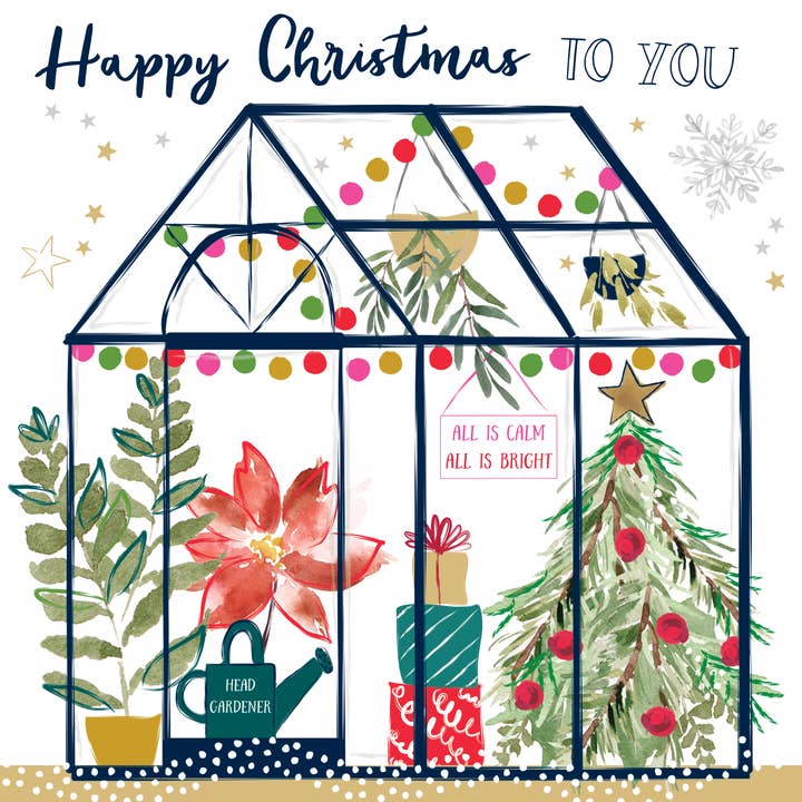 Vrolijk kerstfeest voor jou - winterkas voor wholesale door Katie Phythian Design