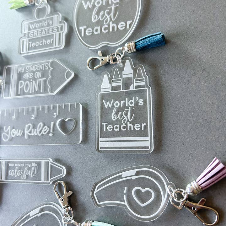 BB’s Shebang- Custom Gifts - Wholesale Keychain - Women's - Teacher Keychains, teacher bag tags, teacher appreciation3