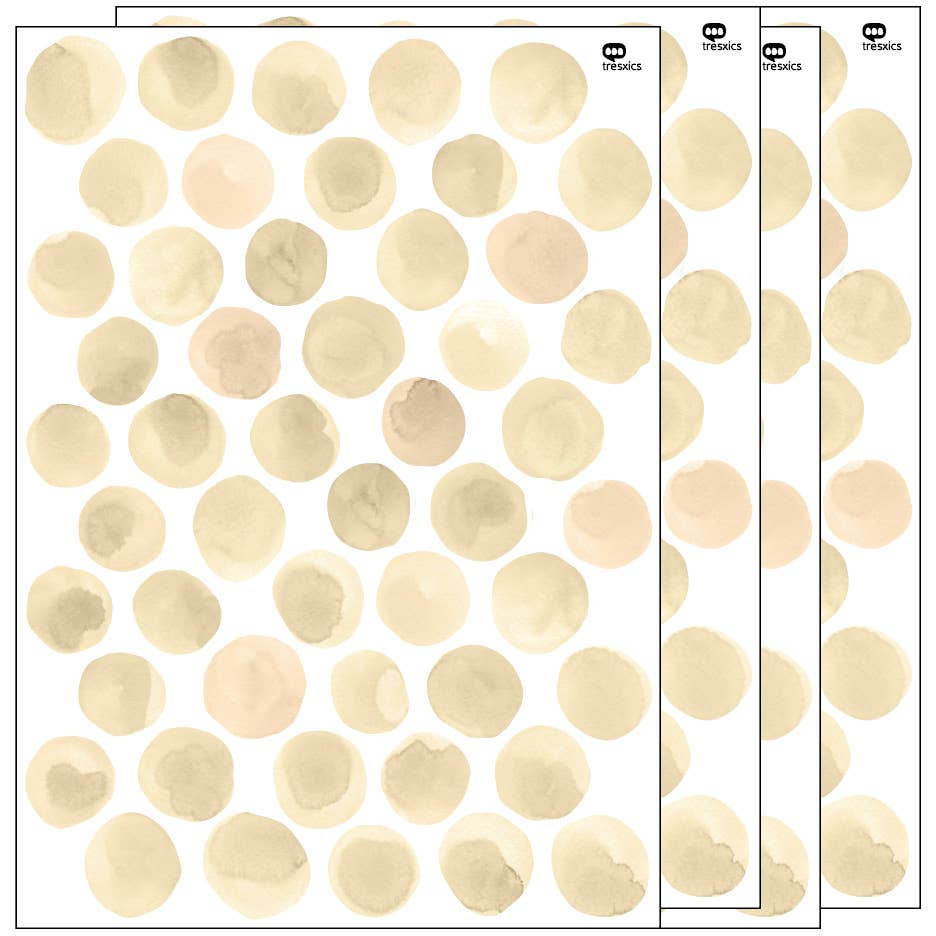 tresxics – wholesale Fönster-/väggdekal – Väggklistermärken akvarell prickar19