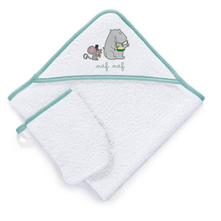 S&P NEWBORN, S.L.(Naf Naf ) - Wholesale Bath Towel - Kids & Baby - BATH CAPE+MAN HAPPY HICCUP