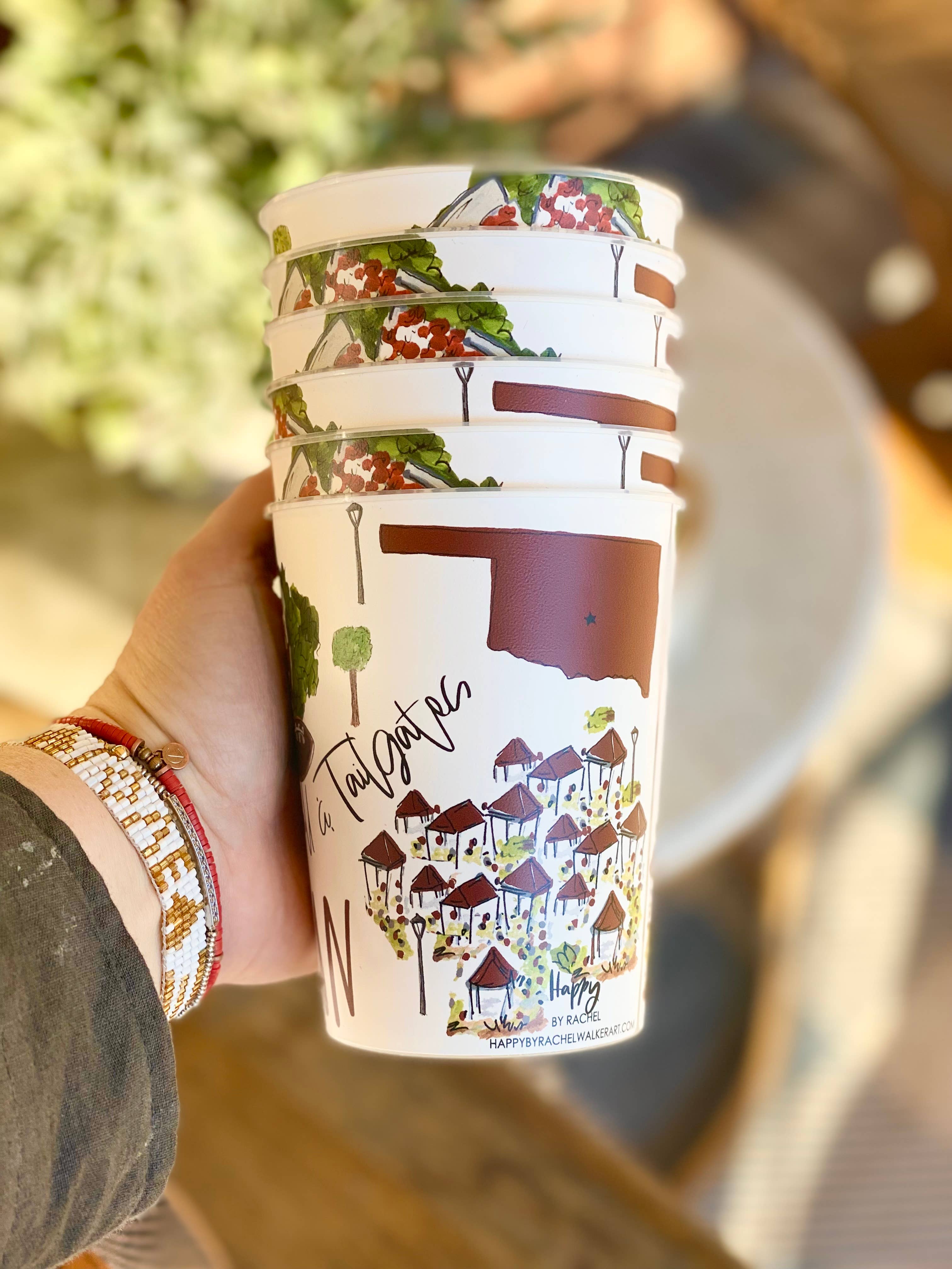 Happy By Rachel, LLC - Wholesale Disposable Cup - Norman Reusable Party Cups gifts, college, alumni party1