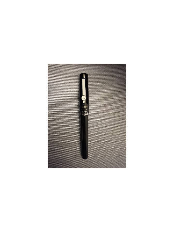 FOUNTAIN BLACK STEEL PEN/BLACK RING for wholesale by Speedometer Official