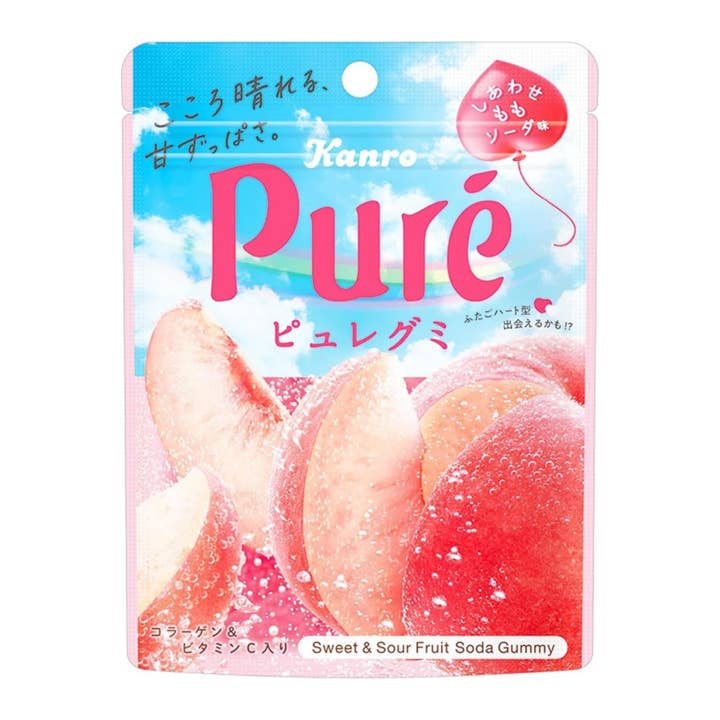 PURE Gummy Peach - JAPAN (6 COUNT) for wholesale by Flavor Distribution