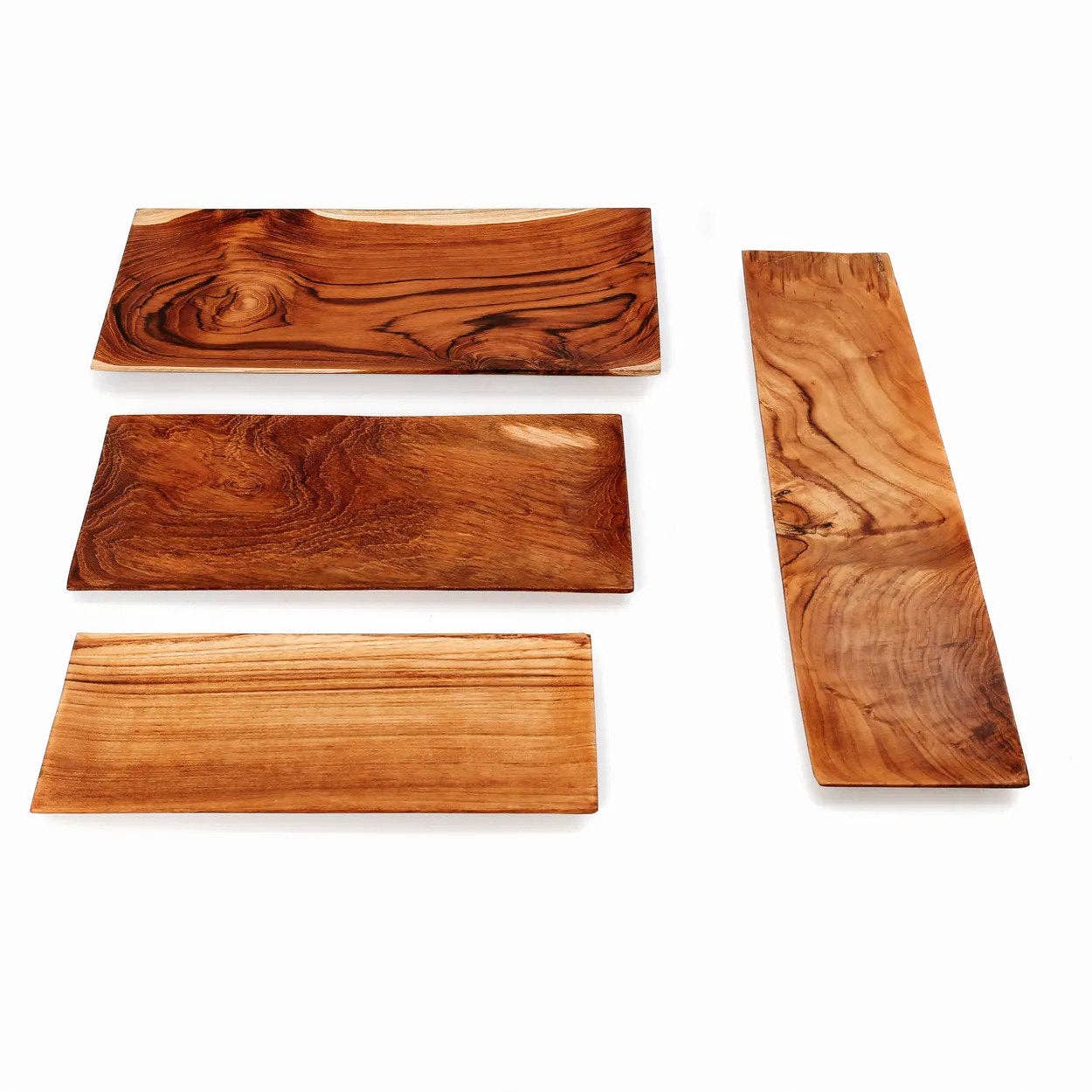 Bazar Bizar Living - Wholesale Decorative Plate/Dish/Bowl - The Teak Root Sushi Plate - M8