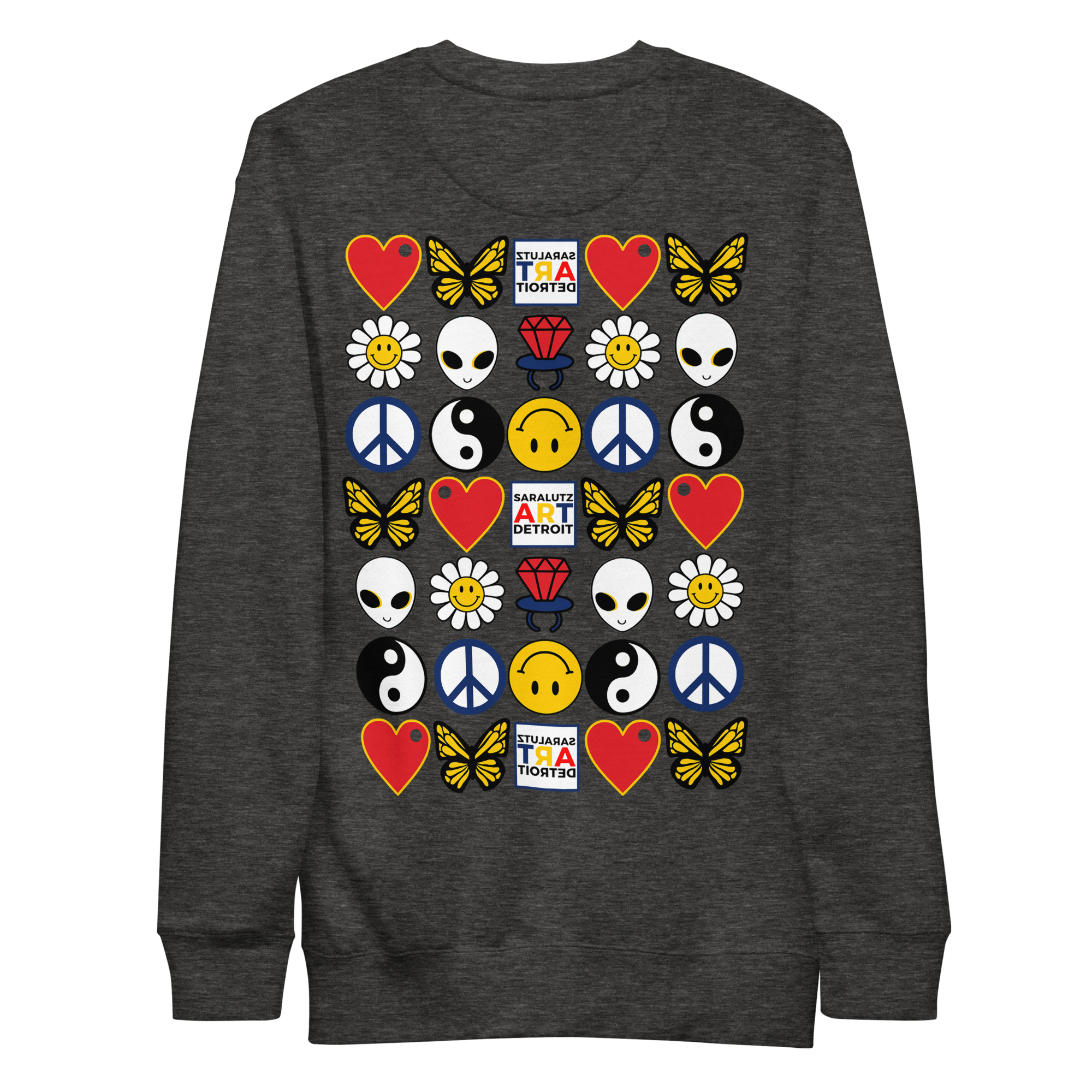 Sara Lutz Art - Wholesale Sweatshirt - Unisex - Daisy Patch Embroidered Sweatshirt7