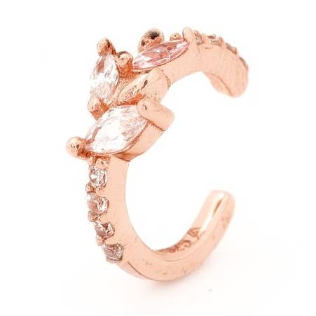 Earcuff Julie Rose Gold for wholesale by Les Joyaux d'Aure