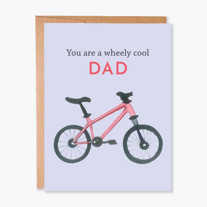 Cartão Dia dos Pais de Bicicleta, Cartão de Bicicleta Engraçado para o Pai por atacado de ColorOnTheCrib Inc.