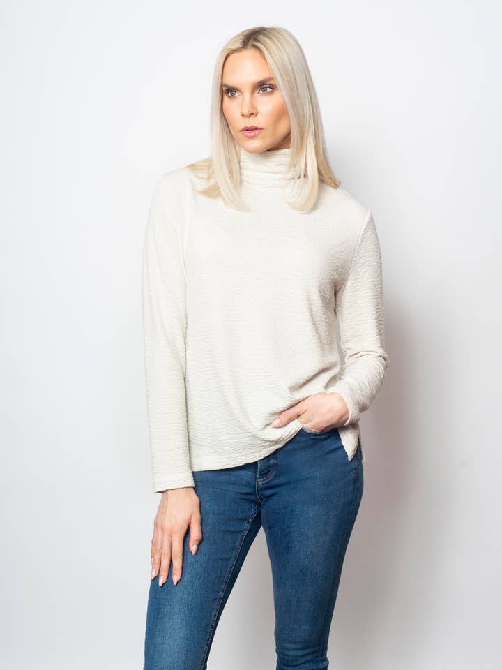 Seersucker Weekender, cuello redondo, corte holgado para venta al por mayor de SnoSkins