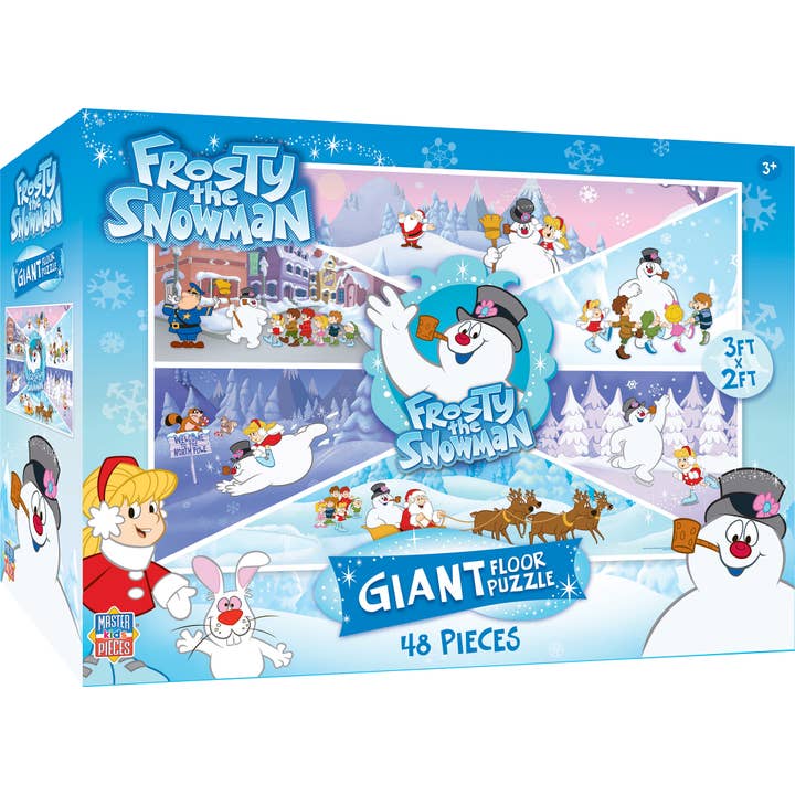 Puzzle de sol de 48 pièces Frosty le bonhomme de neige pour la vente par Masterpieces Puzzles