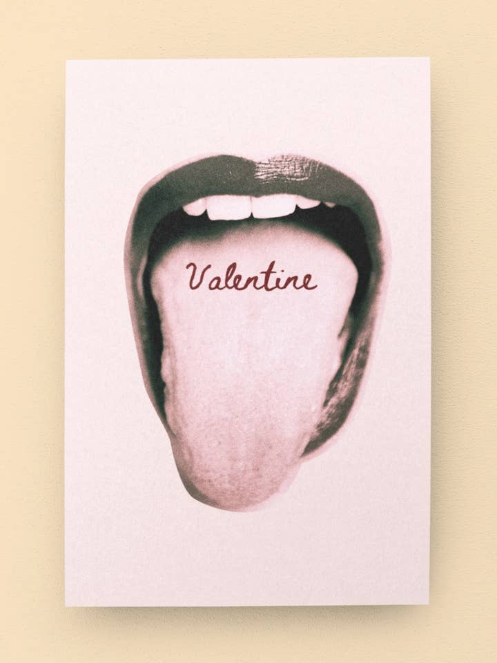 Comer - Tarjeta Picante de San Valentín - 5 x 7 con Sobre para venta al por mayor de Golly Gee Press