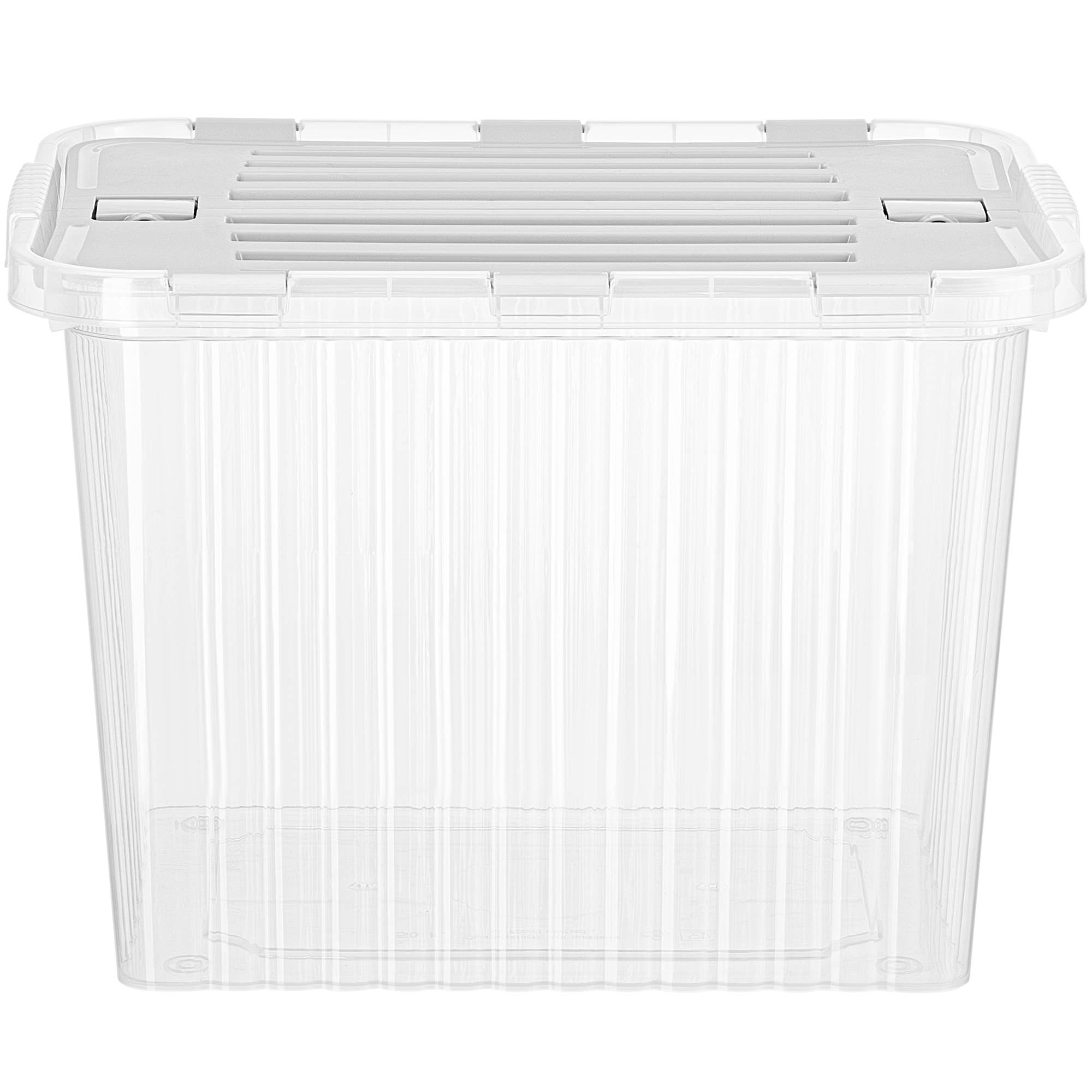 Superio Brand - Wholesale Storage Bin - Superio Hinged Lid Storage Container, Closet Organizer 50L23