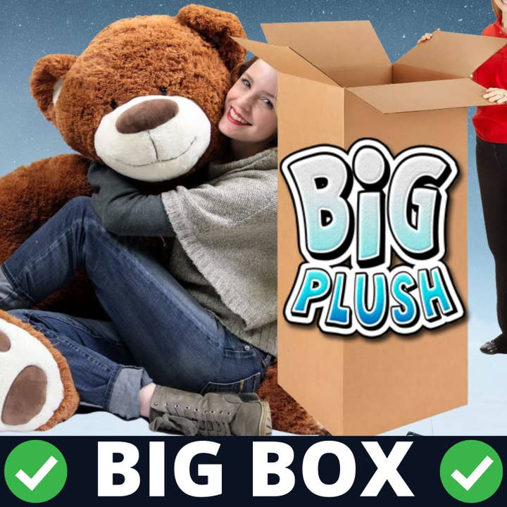 Big Plush - Vente Peluche – enfant et bébé - Grand ours en peluche géant de cinq pieds de haut, brun cannelle