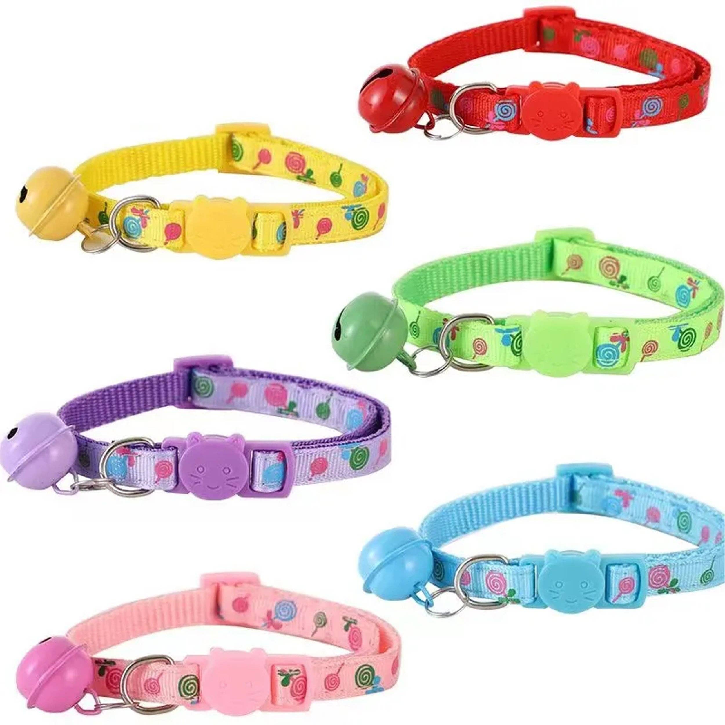 Super Santa - Wholesale Pet Collar - Cat - Printed Cat Collar with Bell - Bulk Assorted1