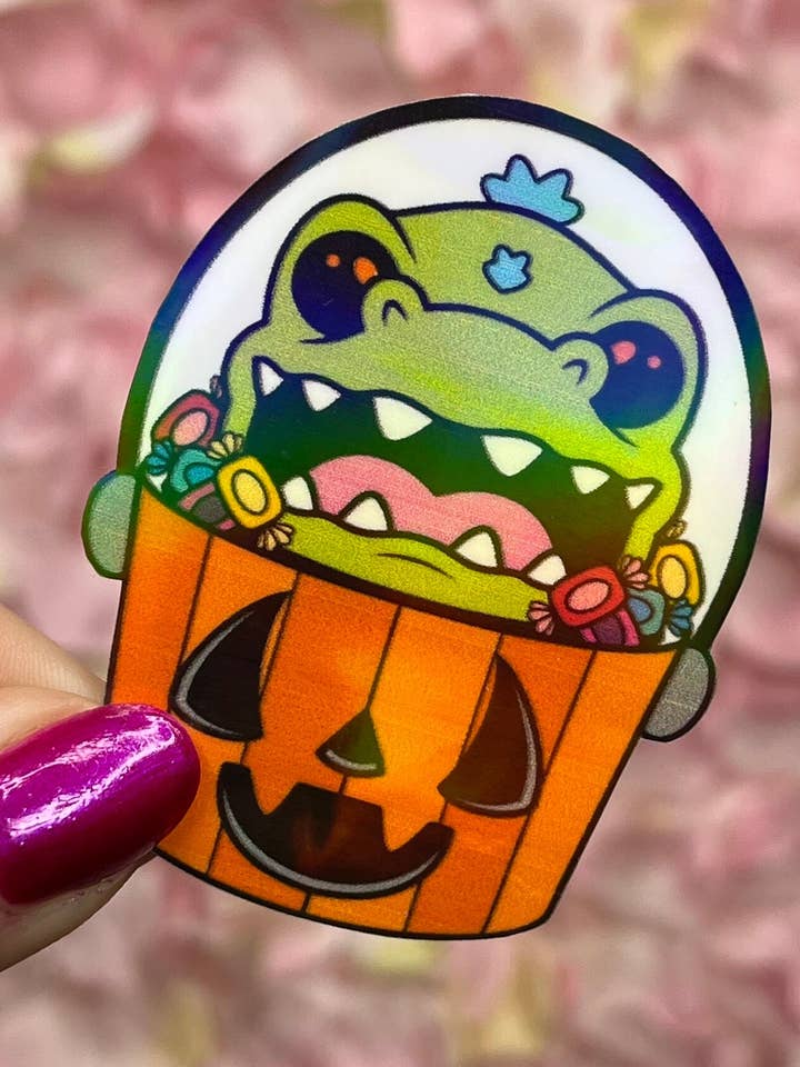 Adesivos holográficos de Halloween dos anos 2000 feitos à mão por atacado de 13resinswhy