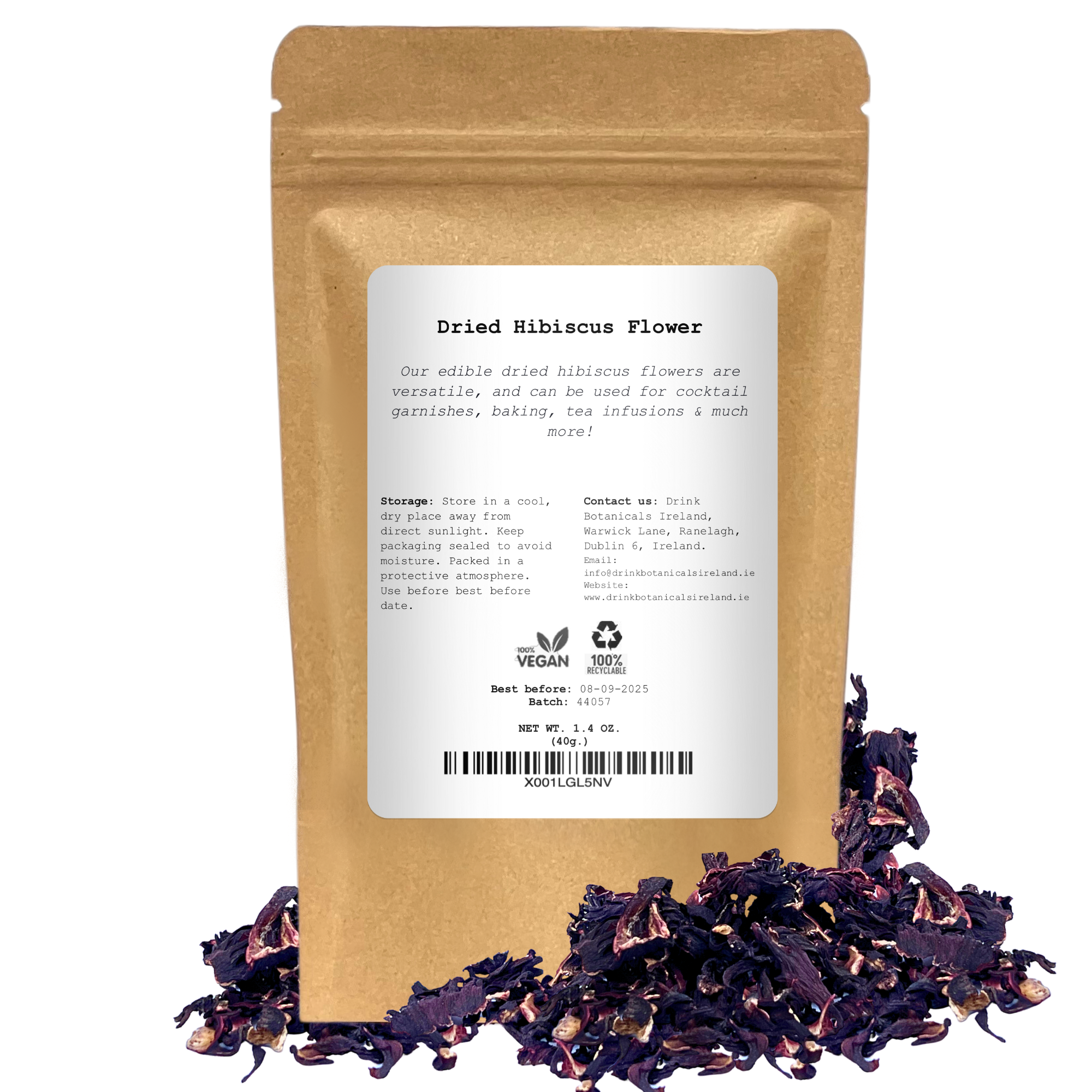 Drink Botanicals Ireland - Wholesale Dried/Pressed Flowers - Hibiscus Flower1