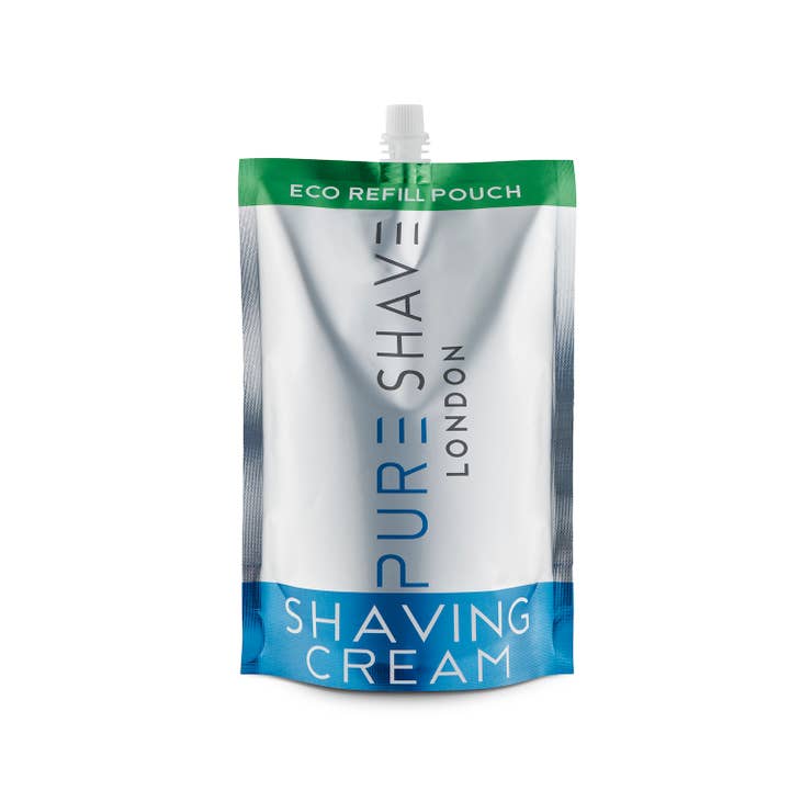 450ml Shaving Cream Eco Refill Pouch for wholesale by Pure Shave London