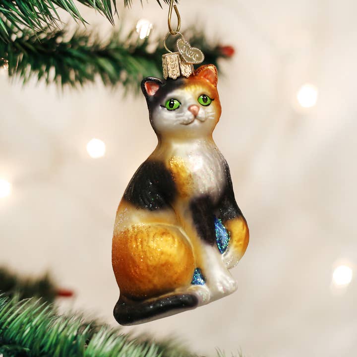 Old World Christmas - Wholesale Ornament - Calico Cat Ornament0