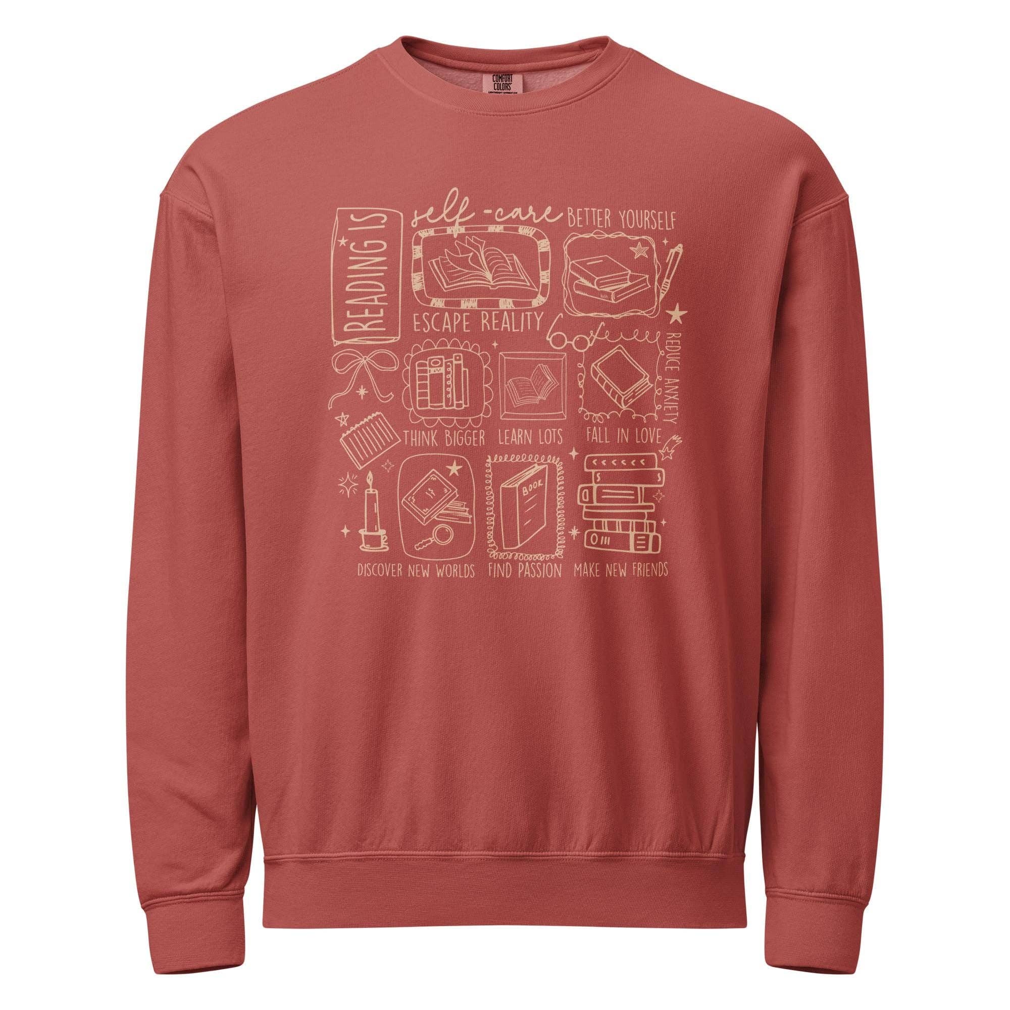 Keen Bee Studio - Wholesale Graphic Sweatshirt - Women's - Reading Is Self Care Heavyweight Sweatshirt3
