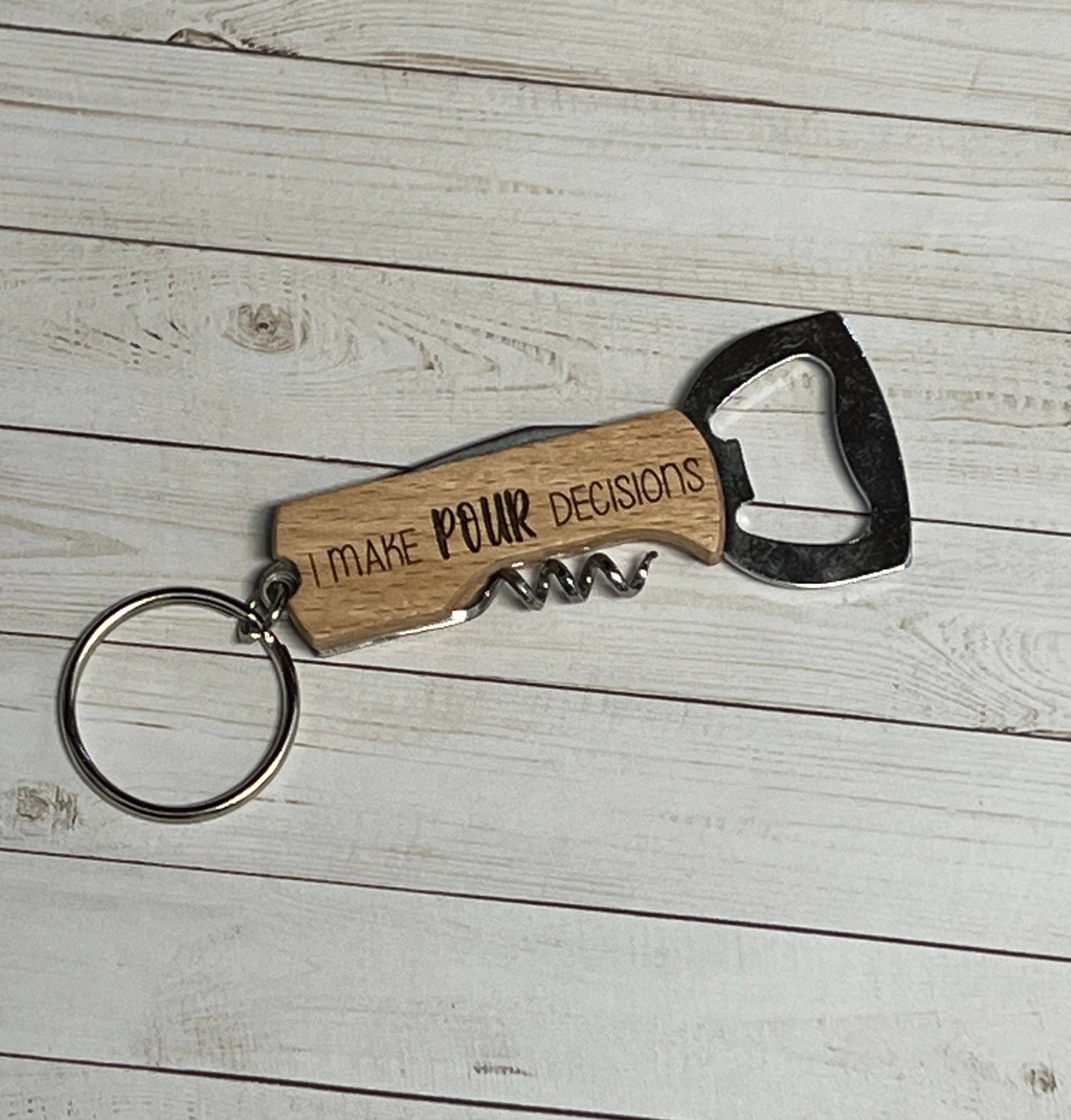 KW Laser Supplies - Wholesale Keychain - Unisex - Bottle/Wine Opener Keychain0