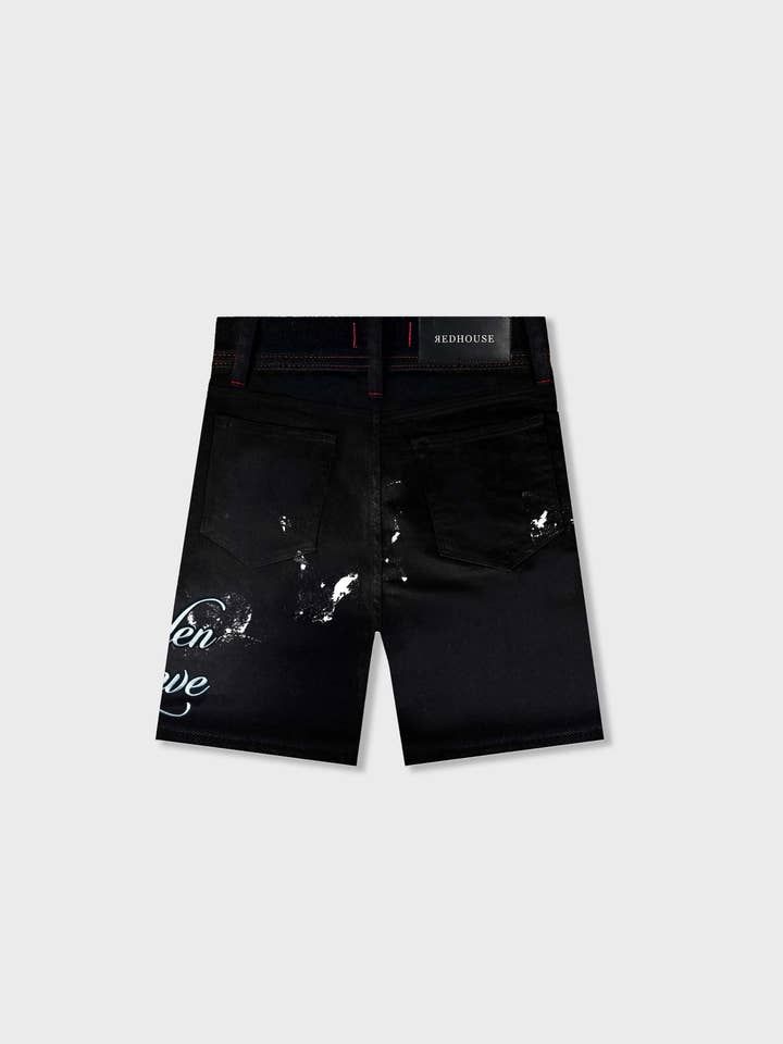 REDHOUSE - Wholesale Shorts - Men's - ЯH GARDEN SHORTS | DARK BLACK1