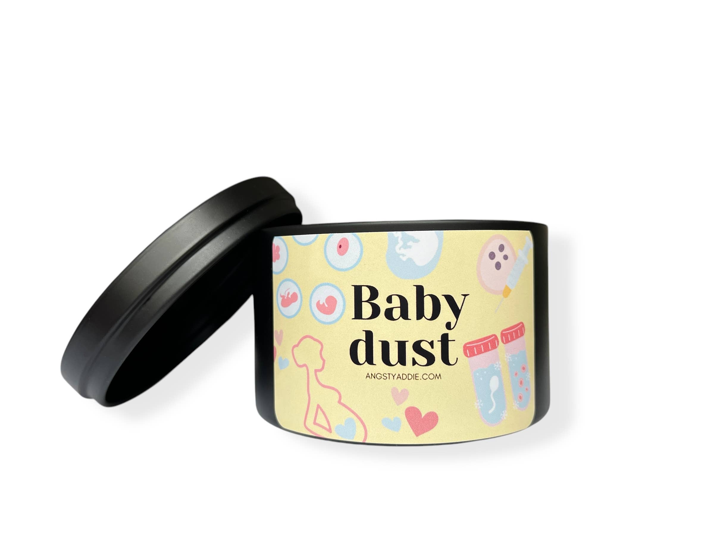 Angsty Addie - Wholesale Jar/Filled Candle - IVF candle gift, IVF gift, infertility gift1