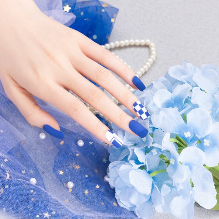 Skakternet Matte Negleklistermærker for engroshandel hos kycozy