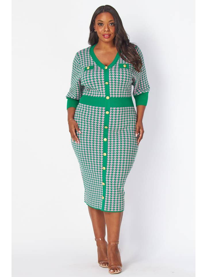 Green Plus Dress for wholesale on Faire