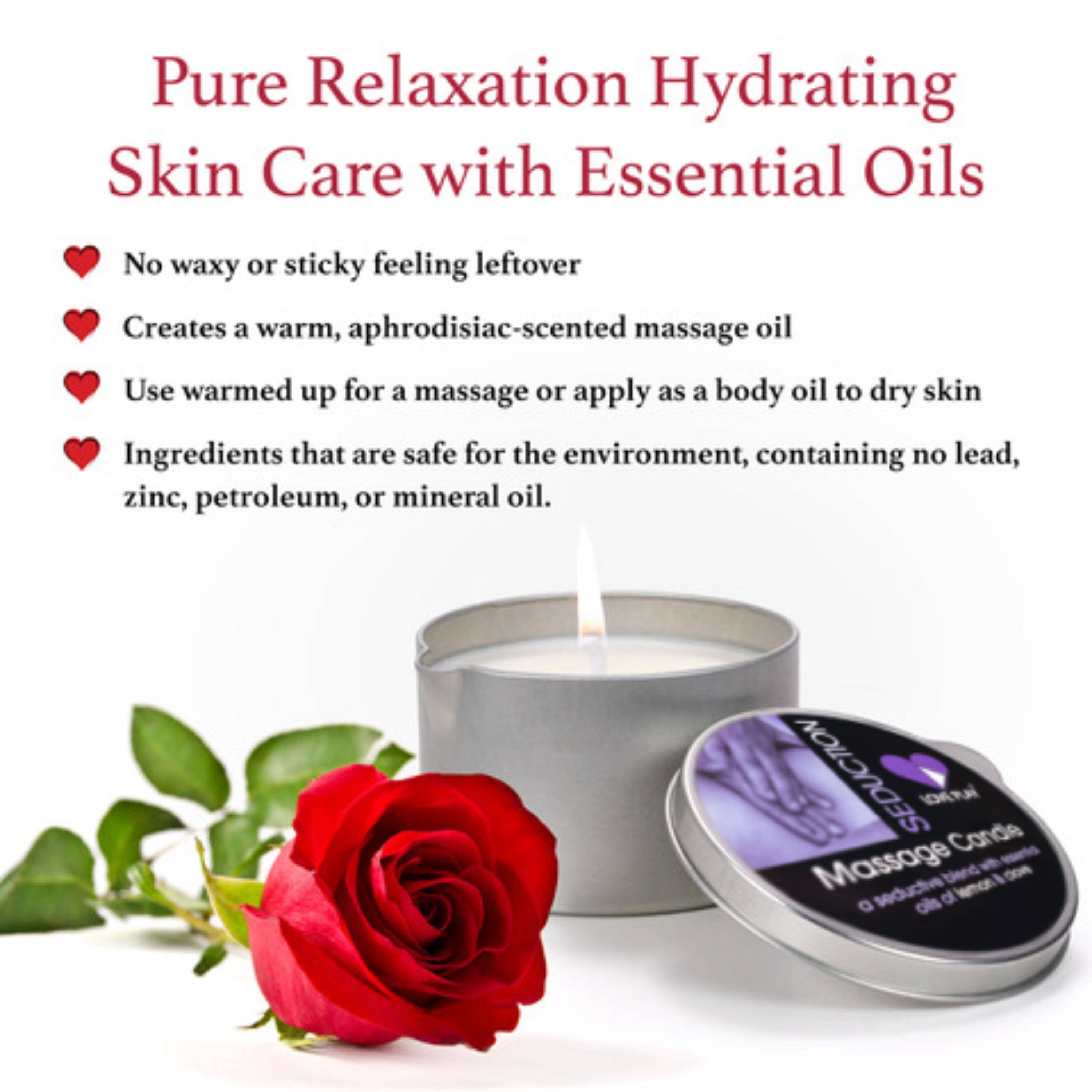 BOUTIQUE BRANDS - Wholesale Massage Oil/Gel - Seduction Massage Candle4