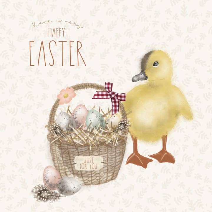 Glückwunschkarte „Have a Very Happy Easter“, handgemacht für den Großhandel von The Handcrafted Card Company