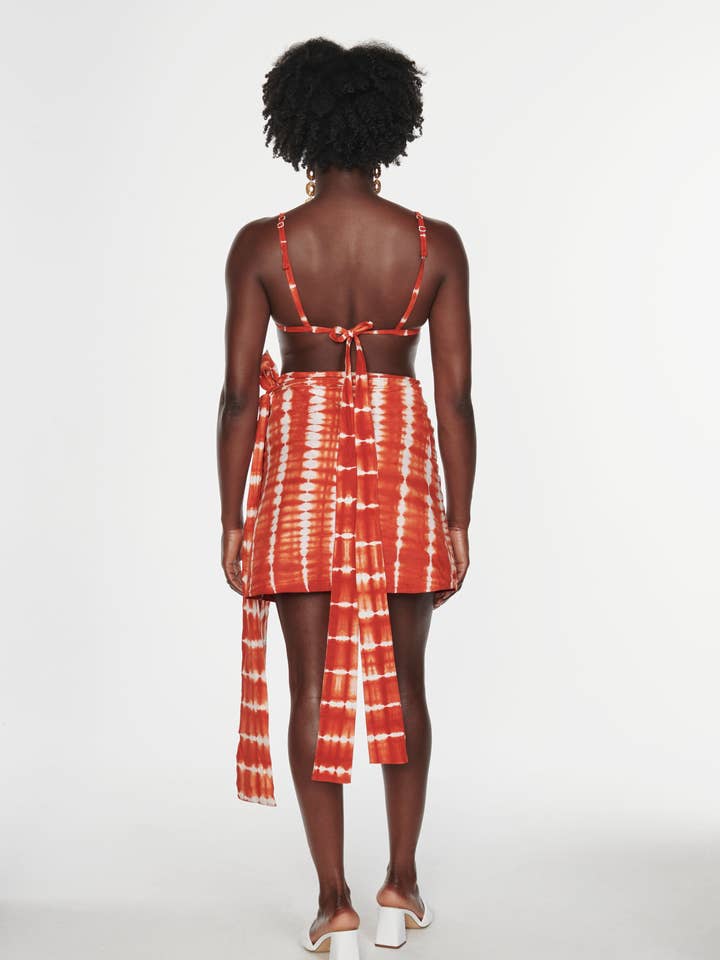 Wrap Skirt - Orange voor wholesale door JEKKAH
