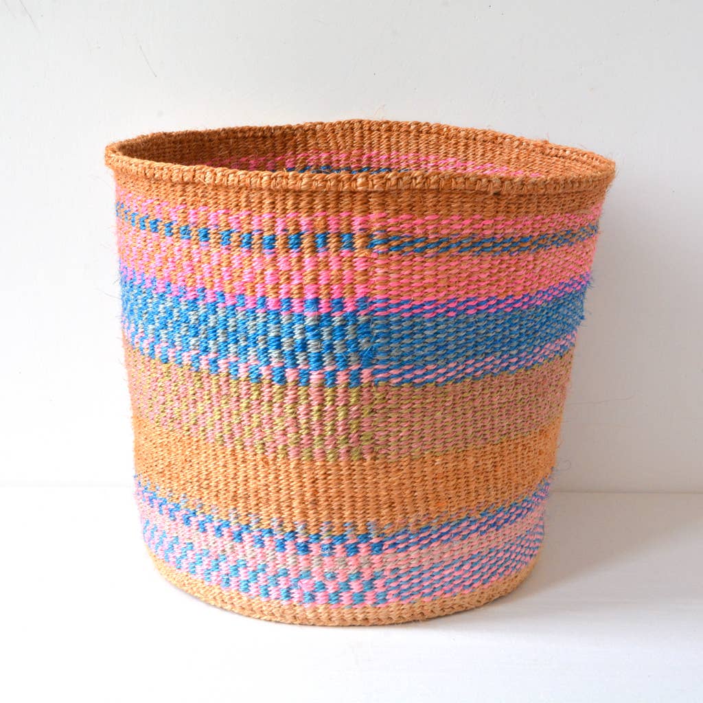 Crafts by Solid - Wholesale Basket - Handwoven Sisal Baskets - Colourful hues - XXS - XXL40