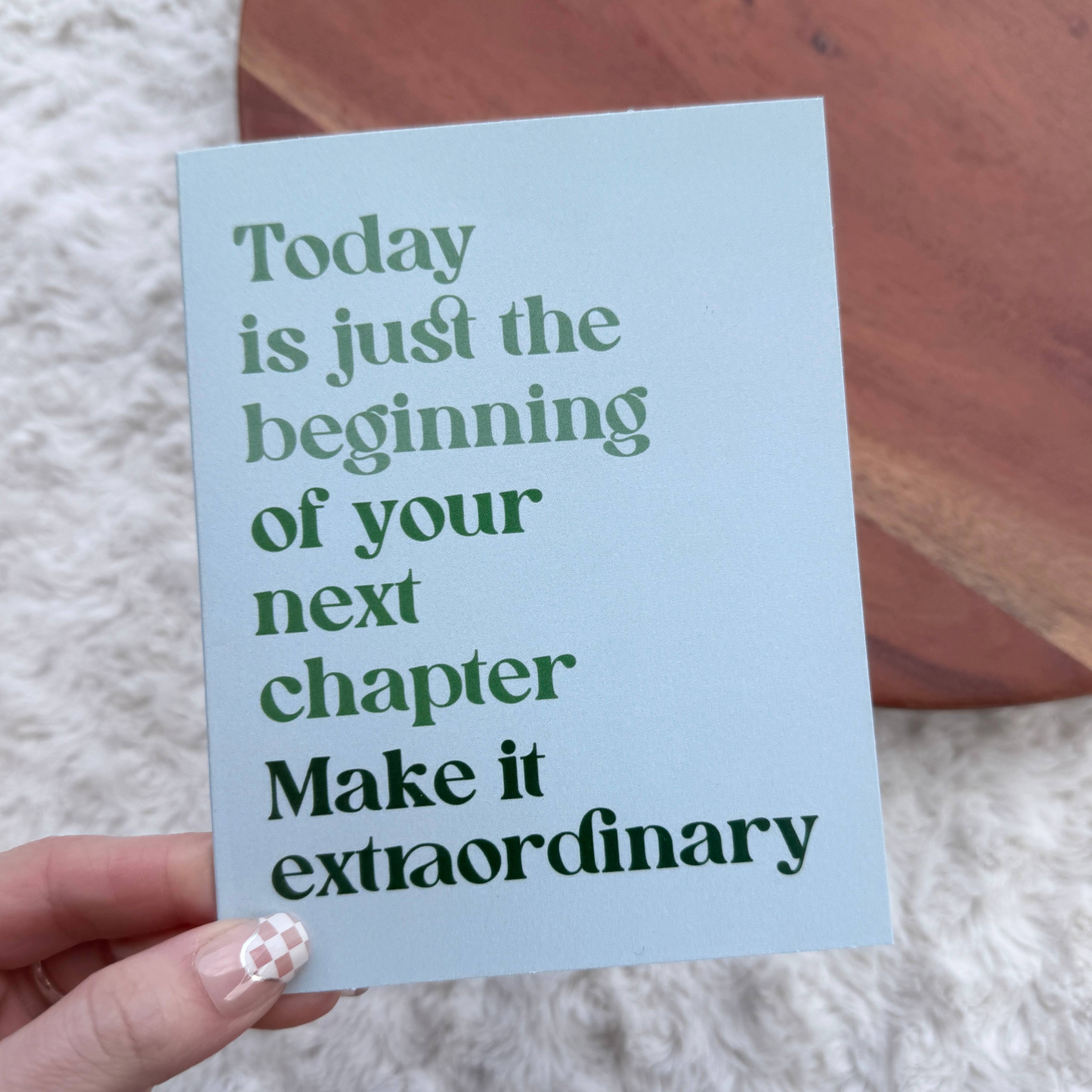 Big Moods - Wholesale Graduation Card - "Today is just the beginning" Inspirational Graduation Card2