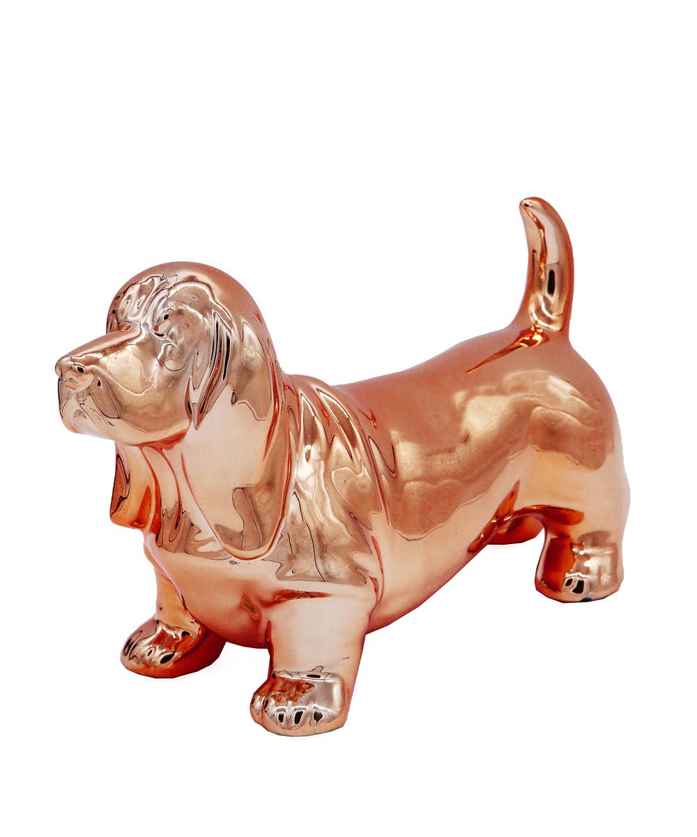NAYOTHECORGI – Großhandel Dekofigur – Stehende Basset Hound Keramikstatue2