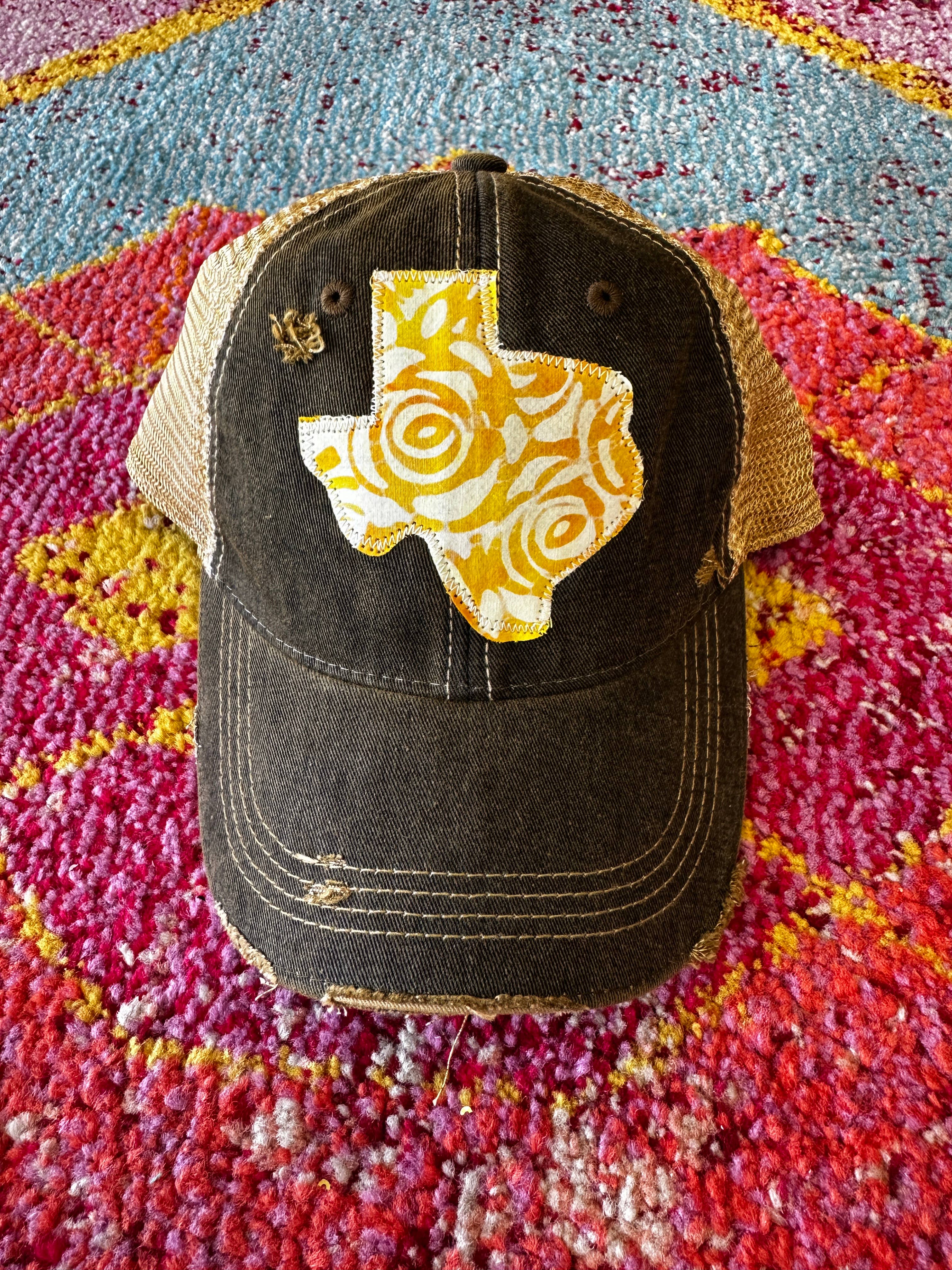 Sweet Texas Treasures - Wholesale Trucker Hat - Unisex - Yellow Rose Dirty Trucker Hat8