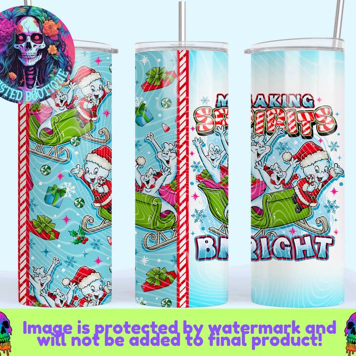 Making Spirits Bright Tumbler for wholesale by Twisted Bootique