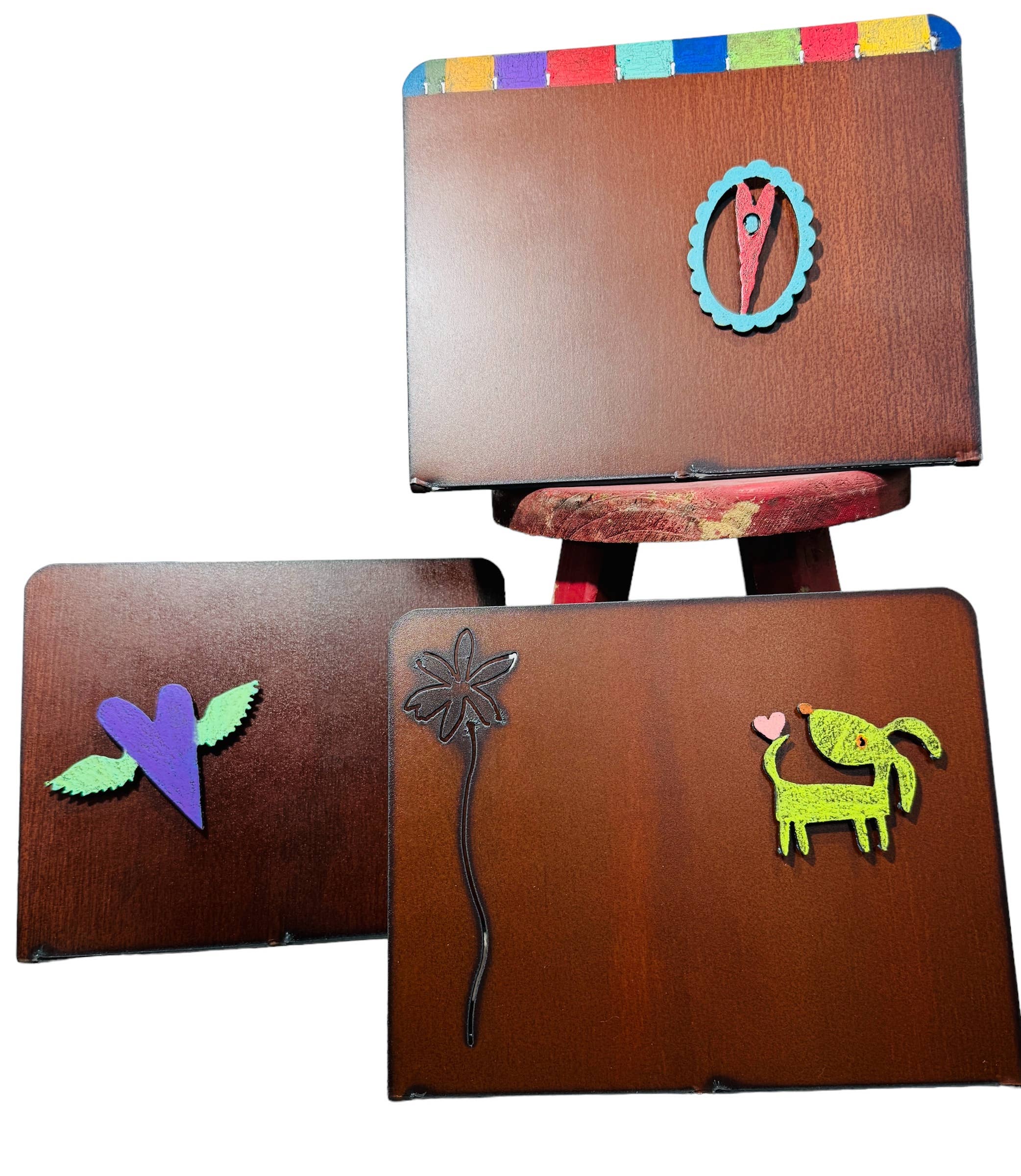 Whimsies - Vente Cadres photos - Cadre photo pour chien Cadre photo en forme de cœur en métal, cadeau impulsif2