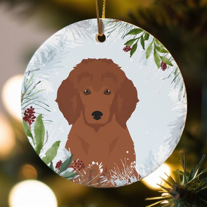 Puddelhund julepynt for engroshandel hos Canine Companions