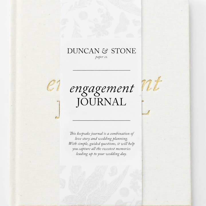 Duncan & Stone Paper Co. - Wholesale Journal/Diary - Engagement Journal | Gift for New Brides | Book for Couples