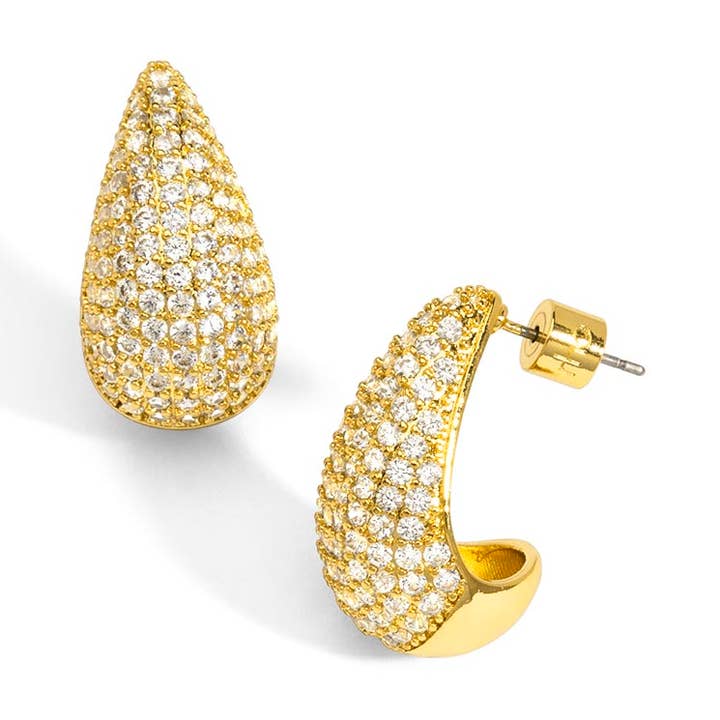 rho - Vendita all'ingrosso Orecchini a bottone - Orecchino a bottone Pavž Crescent1