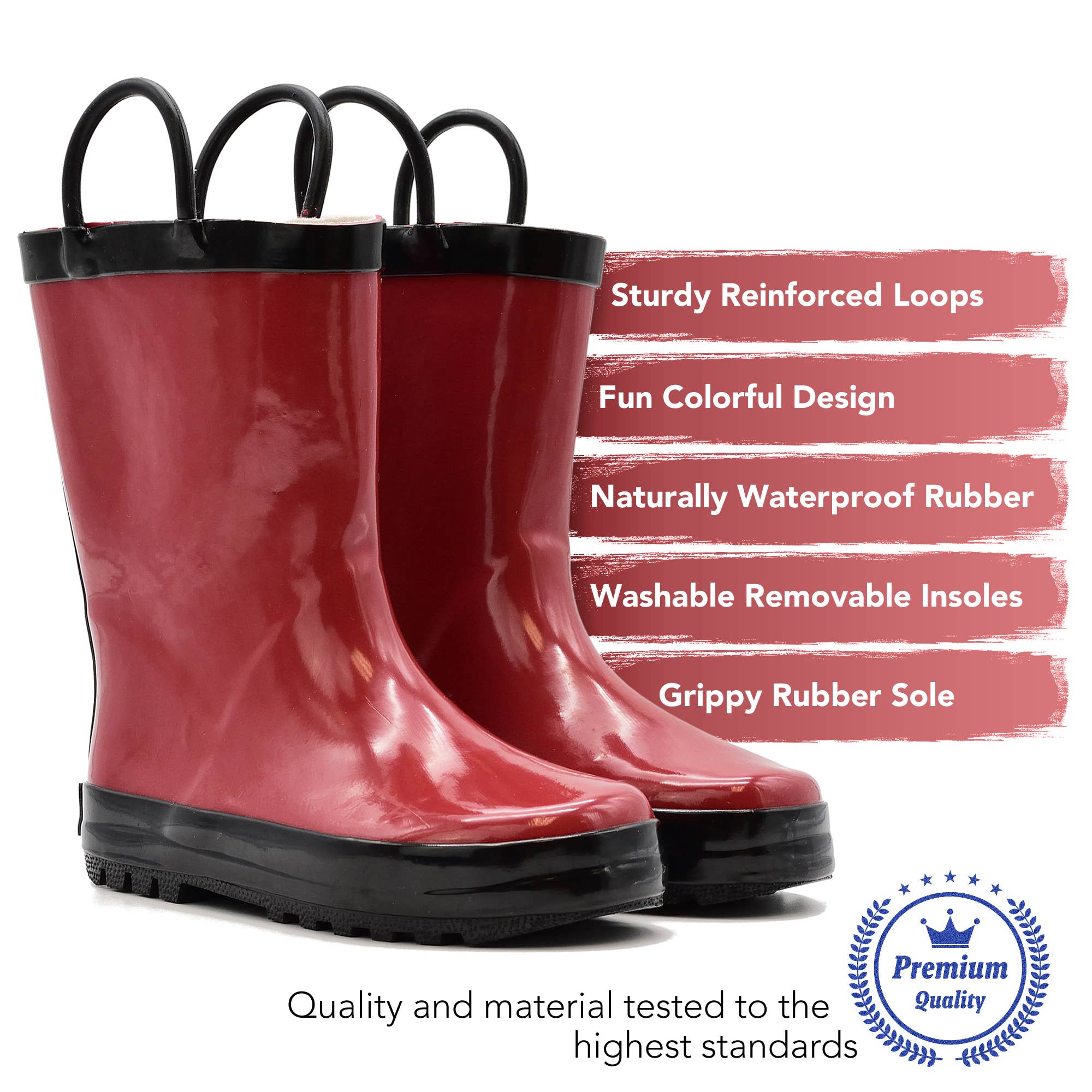 Mucky Wear - Wholesale Booties - Women's - Red/Black Loop Boot3