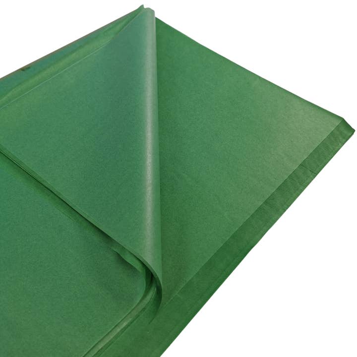 Carnival Papers – Lenço de papel por atacado – Papel de Seda Verde Escuro - 10 Folhas | Embalagem Ecológica